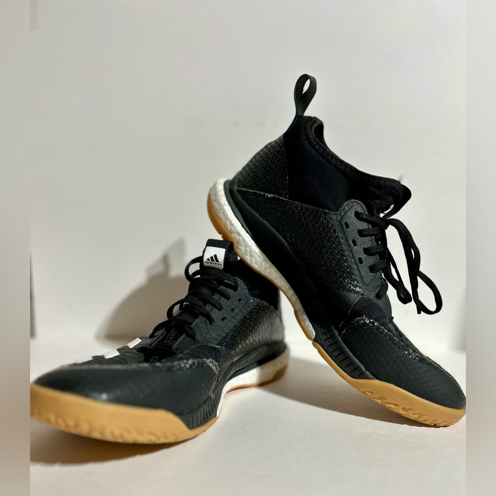 Adidas Crazyflight X Mid Volleyball Court Shoes D97823 Black Gum Women's 8.5